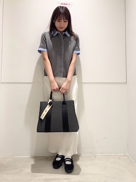 「RODE SKO（ロデスコ）のアイテム」を使った、はつねさん（レディース・159cm）の春コーディネート