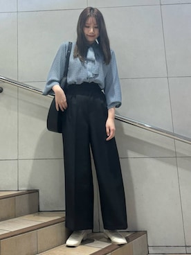 「SENSE OF PLACE by URBAN RESEARCH（センスオブプレイスバイアーバンリサーチ）のコインローファー（ローファー）」を使った、はつねさん（レディース・158cm）の春コーディネート