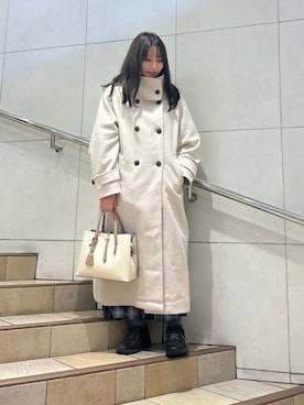 「SENSE OF PLACE by URBAN RESEARCH（センスオブプレイスバイアーバンリサーチ）のヴィンテージルーズスウェット（Tシャツ/カットソー）」を使った、はつねさん（レディース・159cm）の冬コーディネート