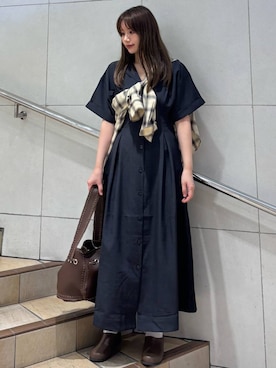 「SENSE OF PLACE by URBAN RESEARCH（センスオブプレイスバイアーバンリサーチ）のアイテム（サンダル）」を使った、はつねさん（レディース・159cm）の夏コーディネート