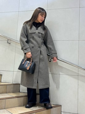 はつねさん（レディース・159cm）の冬コーディネート