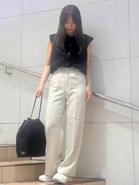 「SENSE OF PLACE by URBAN RESEARCH（センスオブプレイスバイアーバンリサーチ）のアイテム（テーラードジャケット）」を使った、はつねさん（レディース・159cm）の夏コーディネート