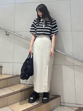 「綺麗めコーデ」｜はつねさん（レディース・159cm）の夏コーディネート