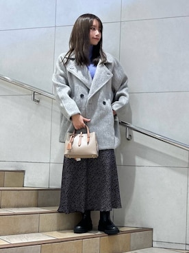 「SENSE OF PLACE by URBAN RESEARCH（センスオブプレイスバイアーバンリサーチ）の『消臭』サイドゴアボリュームソールブーツ（ブーツ）」を使った、はつねさん（レディース・159cm）の冬コーディネート