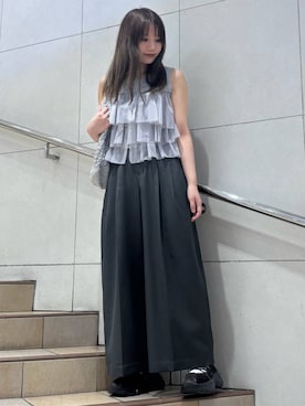 「綺麗めコーデ」｜はつねさん（レディース・159cm）の夏コーディネート