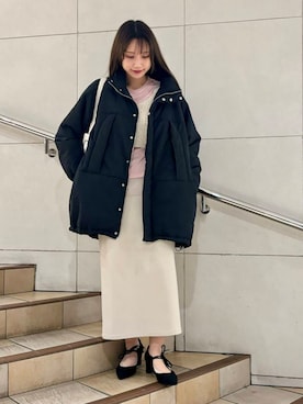 はつねさん（レディース・159cm）の冬コーディネート