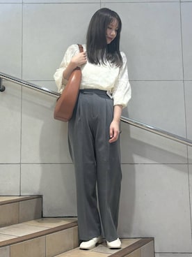 「SENSE OF PLACE by URBAN RESEARCH（センスオブプレイスバイアーバンリサーチ）のコインローファー（ローファー）」を使った、はつねさん（レディース・158cm）の春コーディネート