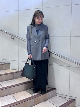 「SENSE OF PLACE by URBAN RESEARCH（センスオブプレイスバイアーバンリサーチ）のアイテム（その他アウター）」を使った、はつねさん（レディース・159cm）の秋コーディネート