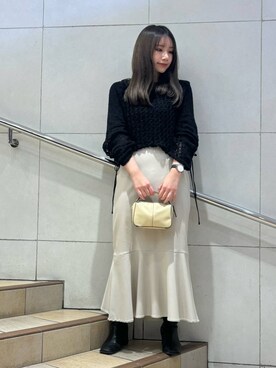 はつねさん（レディース・159cm）の冬コーディネート