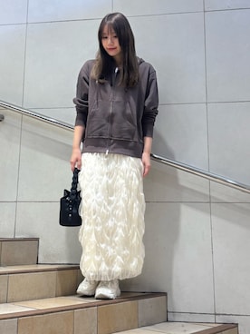 はつねさん（レディース・159cm）の冬コーディネート