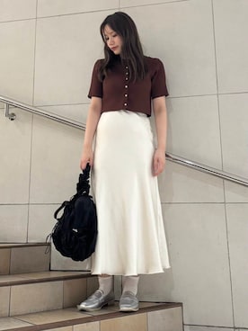 「綺麗めコーデ」｜「アイテム（シューズ）」を使った、はつねさん（レディース・159cm）の夏コーディネート