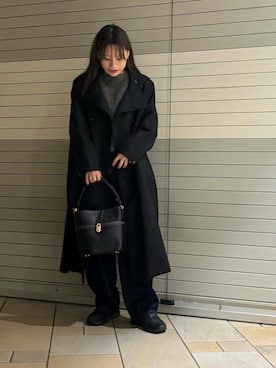 「アイテム（トレンチコート）」を使った、はつねさん（レディース・159cm）の秋コーディネート