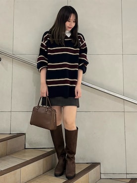 「ラガーシャツ」｜はつねさん（レディース・159cm）の秋コーディネート