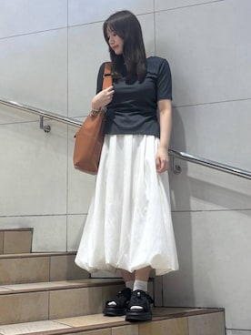 「アイテム（テーラードジャケット）」を使った、はつねさん（レディース・159cm）の夏コーディネート