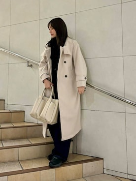 はつねさん（レディース・159cm）の冬コーディネート