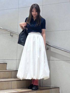「お出掛けコーデ」｜「アイテム（ジャケット/アウター）」を使った、はつねさん（レディース・159cm）の夏コーディネート