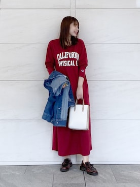 「URBAN RESEARCH Sonny Label（アーバンリサーチサニーレーベル）のアイテム（デニムジャケット）」を使った、はつねさん（レディース・158cm）の秋コーディネート