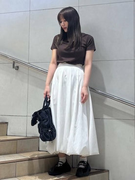 「綺麗めコーデ」｜「アイテム（シューズ）」を使った、はつねさん（レディース・159cm）の夏コーディネート