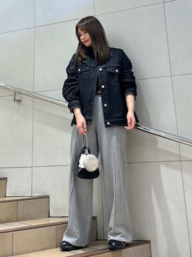 「SENSE OF PLACE by URBAN RESEARCH（センスオブプレイスバイアーバンリサーチ）のアイテム（デニムジャケット）」を使った、はつねさん（レディース・158cm）の春コーディネート