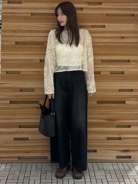 「SENSE OF PLACE by URBAN RESEARCH（センスオブプレイスバイアーバンリサーチ）のアイテム（サンダル）」を使った、はつねさん（レディース・159cm）の夏コーディネート