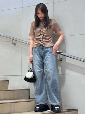 「綺麗めコーデ」｜「アイテム（シューズ）」を使った、はつねさん（レディース・159cm）の夏コーディネート