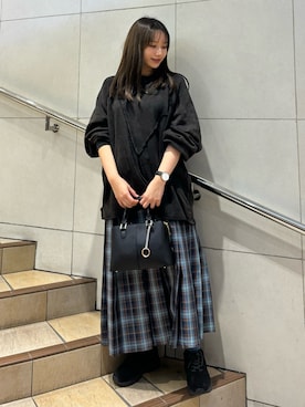 はつねさん（レディース・159cm）の冬コーディネート