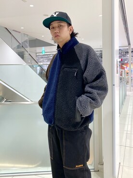 「XLARGE（エクストララージ）のアイテム（ナイロンジャケット）」を使った、横南 丈さん（メンズ・175cm）の秋コーディネート