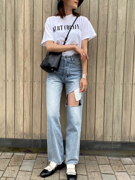 「MM6 Maison Margiela（ｴﾑｴﾑｼｯｸｽ ﾒｿﾞﾝ ﾏﾙｼﾞｪﾗ）のアイテム」を使った、ruirui2019さん（キッズ・90cm）の夏コーディネート