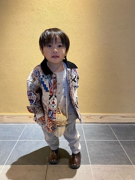 「Ron Herman（ロン ハーマン）のアイテム」を使った、ruirui2019さん（キッズ・90cm）の秋コーディネート