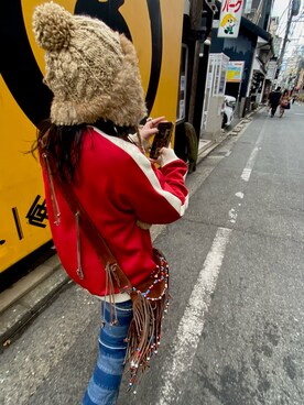 「FRED PERRY（フレッドペリー）のアイテム（その他アウター）」を使った、k0446さん（レディース・143cm）の冬コーディネート