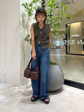 「アイテム（イヤリング）」を使った、YUKI ♪ さん（レディース・160cm）の夏コーディネート