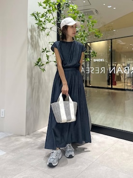 「SMELLY（スメリー）のアイテム（帽子）」を使った、YUKI ♪ さん（レディース・160cm）の夏コーディネート