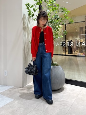 「アイテム（デニムパンツ）」を使った、YUKI ♪ さん（レディース・160cm・30代）の秋コーディネート