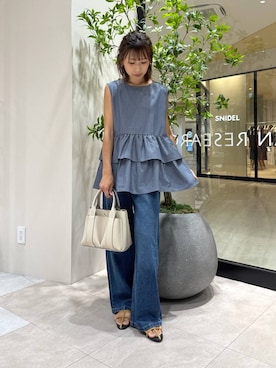 「アイテム（イヤリング）」を使った、YUKI ♪ さん（レディース・160cm）の夏コーディネート