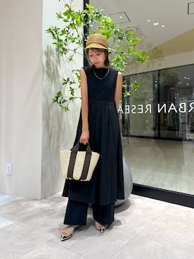 「アイテム（キャスケット）」を使った、YUKI ♪ さん（レディース・160cm）の夏コーディネート