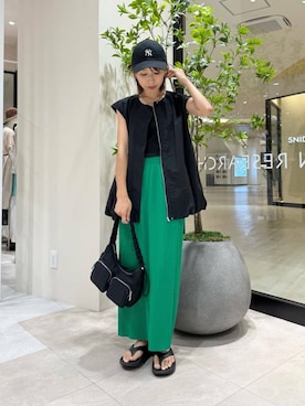 「アイテム（タンクトップ）」を使った、YUKI ♪ さん（レディース・160cm）の夏コーディネート