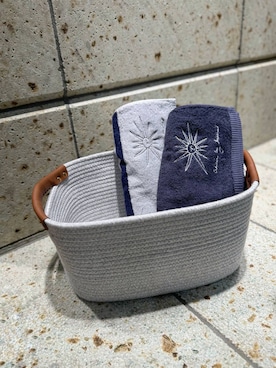 「URBAN RESEARCH DOORS（アーバンリサーチドアーズ）のDOORS LIVING PRODUCTS　Bath Towel navy（タオル）」を使った、YUKI ♪ さん（レディース・160cm）の夏コーディネート