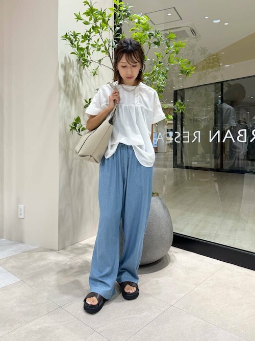 セール】ピンタックレースブラウス（シャツ/ブラウス）｜ITEMS