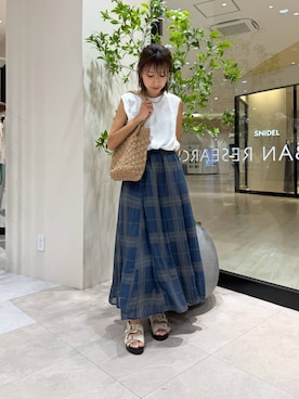 「160cm」｜YUKI ♪ さん（レディース・160cm）の夏コーディネート