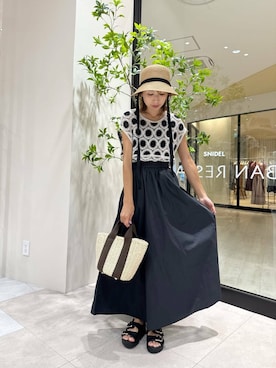「アイテム（セットアップ）」を使った、YUKI ♪ さん（レディース・160cm）の夏コーディネート