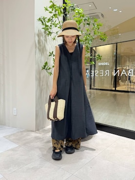 「SMELLY（スメリー）のアイテム（帽子）」を使った、YUKI ♪ さん（レディース・160cm）の夏コーディネート
