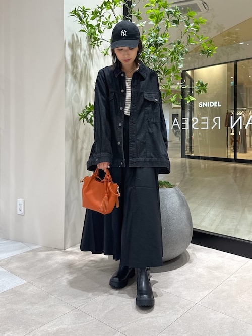 AB　アイレネ IRENEデニムジャケット ブラック　　オーバーサイズ 26S84003-93-pc-2-l.jpg