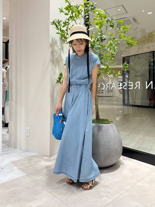 セール】レーヨンデニムワンピース（ワンピース）｜ITEMS