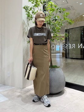 「アイテム（スニーカー、グレー系）」を使った、YUKI ♪ さん（レディース・160cm）の夏コーディネート