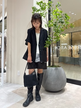 「ITEMS URBANRESEARCH（アイテムズ アーバンリサーチ）のアイテム（その他アウター）」を使った、YUKI ♪ さん（レディース・160cm）の春コーディネート