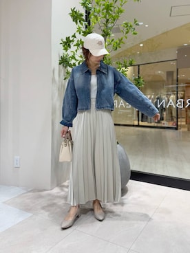 「URBANRESEARCH」｜「アイテム（デニムジャケット）」を使った、YUKI ♪ さん（レディース・160cm）の春コーディネート