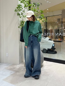 「Lee（リー）のアイテム（バックパック/リュック）」を使った、YUKI ♪ さん（レディース・160cm）の冬コーディネート