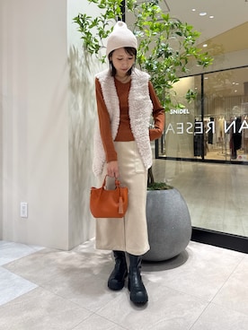 「アイテム（ベスト）」を使った、YUKI ♪ さん（レディース・160cm・30代）の秋コーディネート