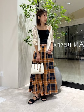 「アイテム（キャミソール）」を使った、YUKI ♪ さん（レディース・160cm・30代）の夏コーディネート
