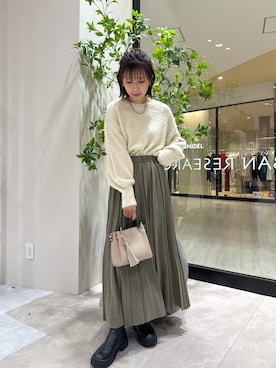 「アイテム（スカート）」を使った、YUKI ♪ さん（レディース・160cm・30代）の秋コーディネート